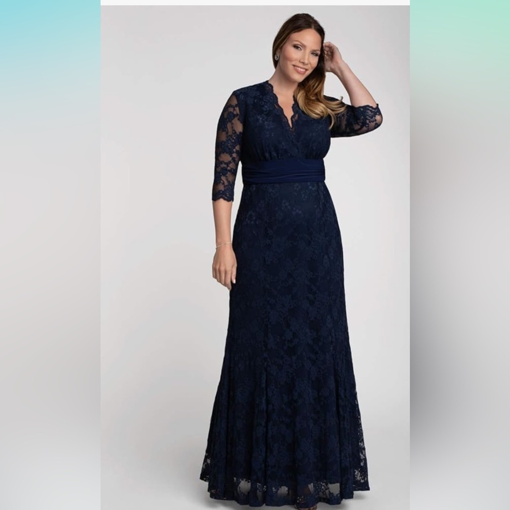 Evening dress; Navy Blue